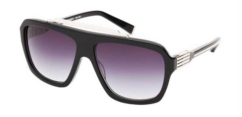 DUKE::Morgenthal Frederics Royals Collection.<br />Titanium and black acetate frame handcrafted in Japan.